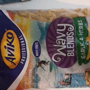 Aviko Wavy Blends hullámos ropogós hasábburgonya 4x2,5kg FOKHAGYMÁS-ZÖLDFŰSZERES