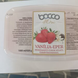 Bocco Doro Vanilia-Eper Cukormentes 1000ml